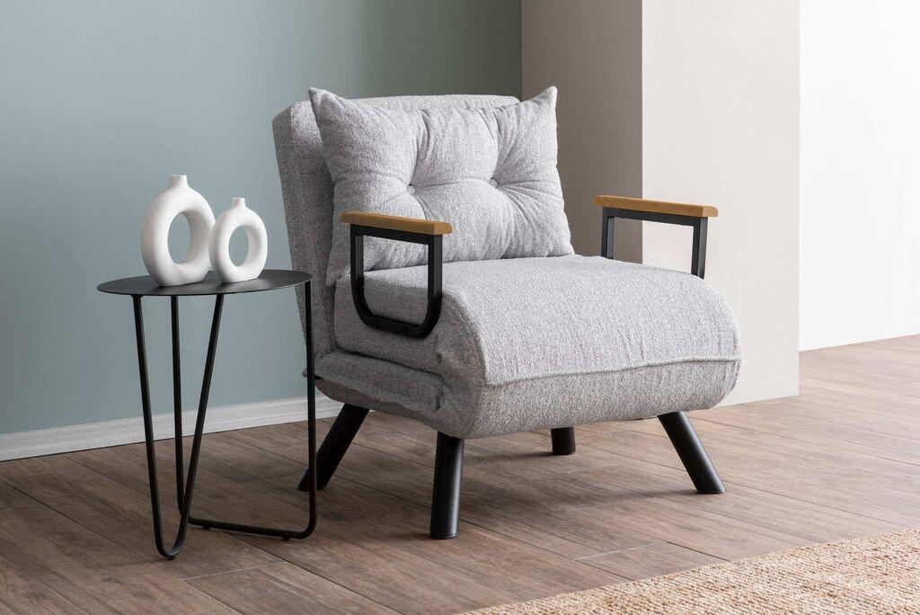 Atelier del Sofa Fotelja Sando 175x60​cm Siva