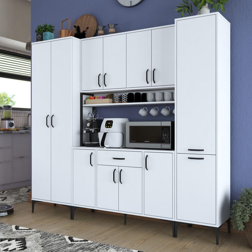 Hanah Home Komoda 220x198,6x40cm Bela