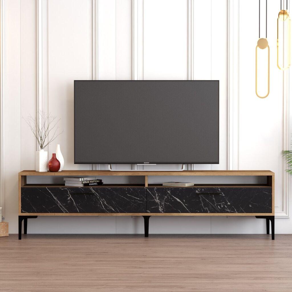 Hanah Home Istanbul 2TV polica, Braon-Crna