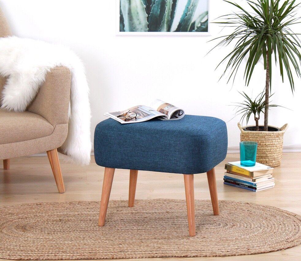 Atelier del Sofa Tabure 50x43x42cm, Plavo