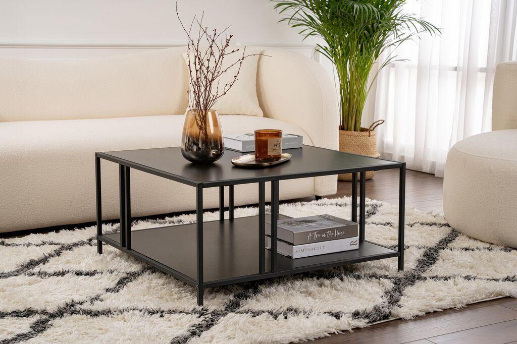 Hanah Home Klub sto Uranus 15x40x15cm Crni