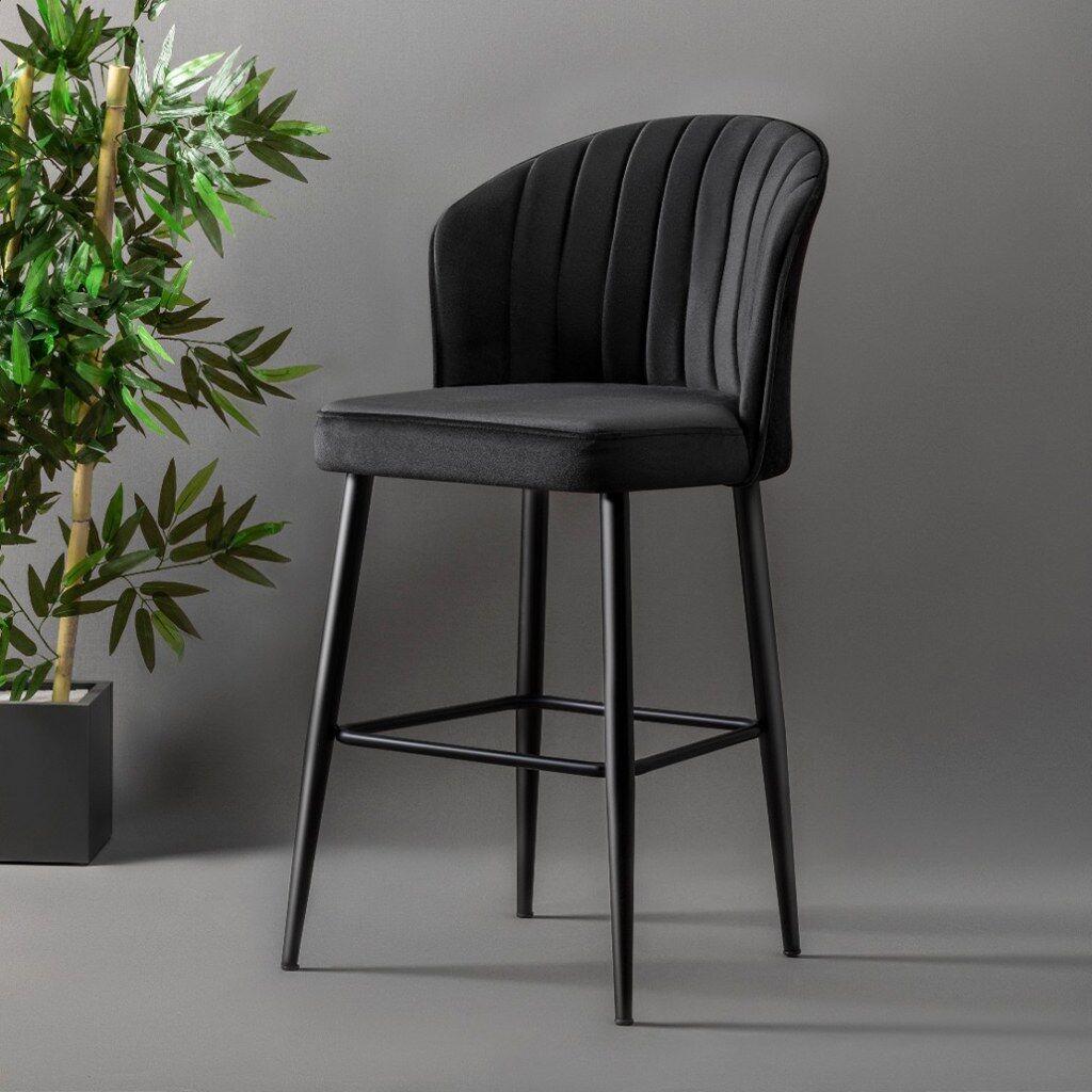 Hanah Home Set 2 barske stolice Crni