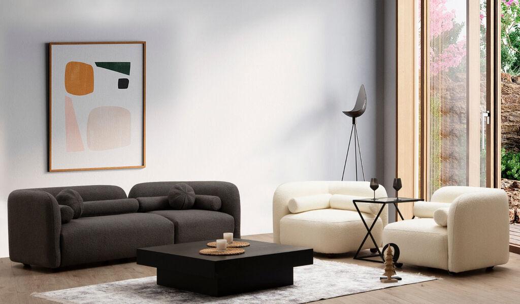 Atelier del Sofa Fotelja Victoria 90x74x90cm Krem