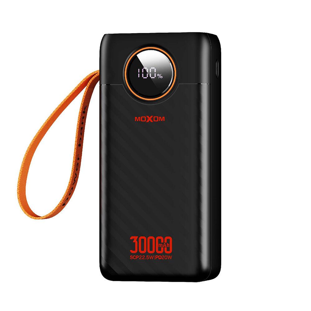 Moxom Power Bank MX‑PB167 PD20W + QC22.5W 30000mAh, Crni
