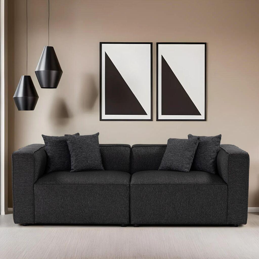Atelier del Sofa Dvosed Mora XL 220x69x90cm Antracit