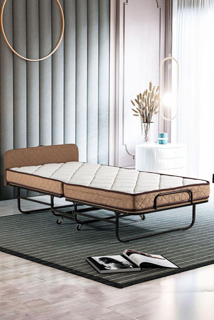 Hanah Home Sklopivi krevet Supreme 90x15x200cm Crni