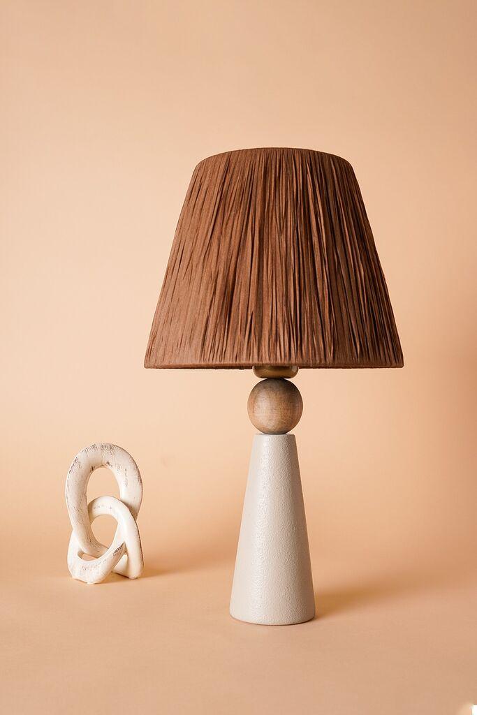 Opviq YL573 Stona lampa, Braon-Bela