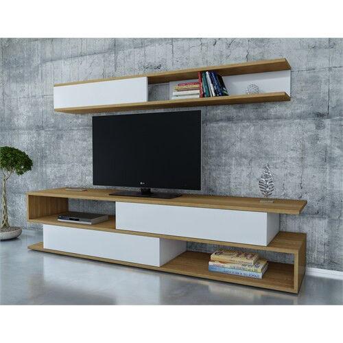 Hanah Home Sims TV polica, Braon-Bela