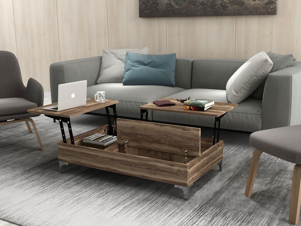 Hanah Home Esinti Klub sto, 121x28x69.2cm, Orah