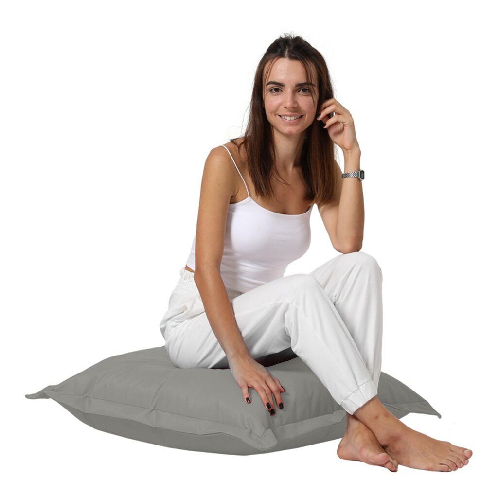 Atelier del Sofa Lazy bag Cushion Pouf Fume, 70x70cm, Sivi