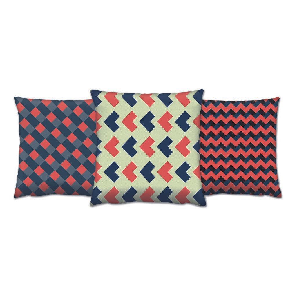 Aberto Design Set 3 jastuka 43x43cm Šareni