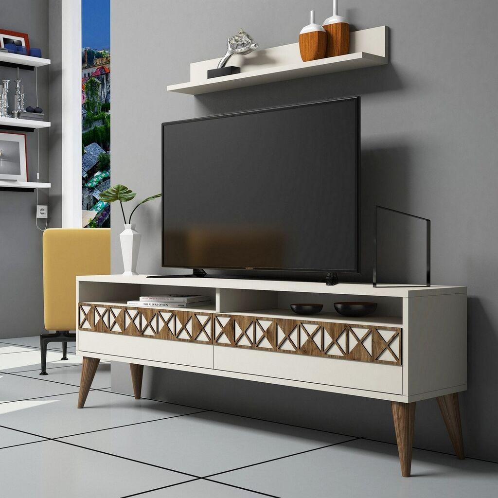Hanah home TV Komoda Line Krem