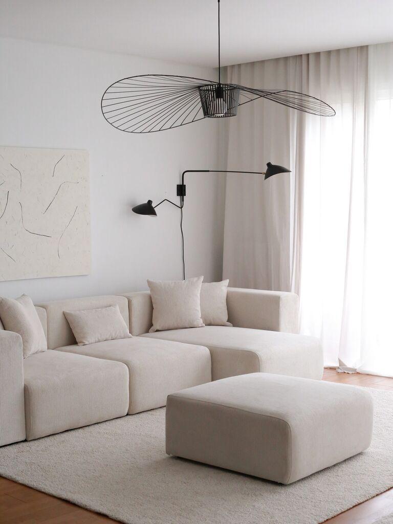 Atelier del Sofa Tabure 86x41x86cm, Belo