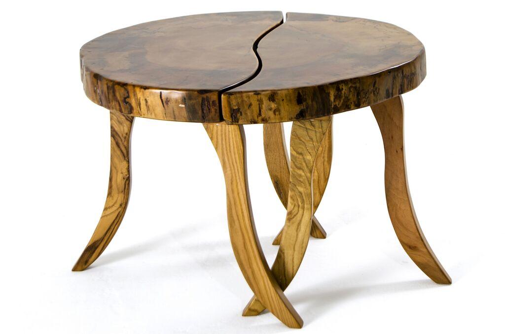 Hanah Home Carmen Klub sto, 2 70x45cm, Braon