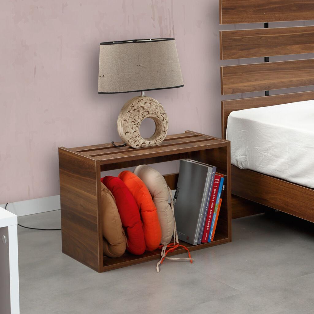 Hanah Home Noćni ormarić Fuga 60​x43x33cm Orah