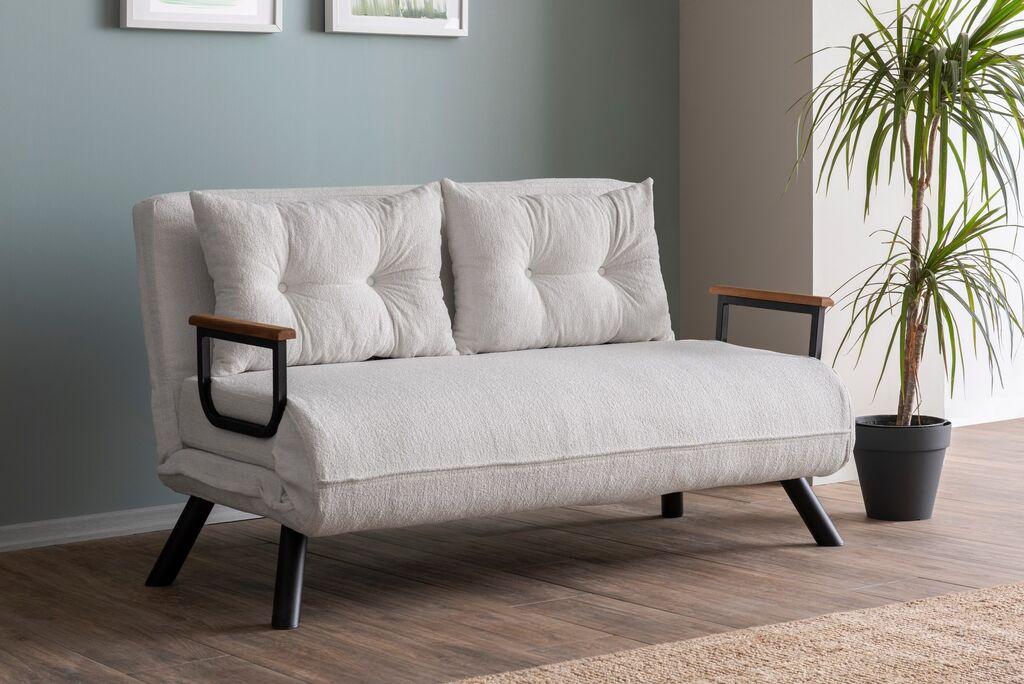 Atelier del Sofa Dvosed na razvlačenje Sando 2 Beli
