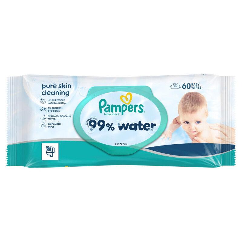 Pampers Važne maramice 99%  water, 60 komada