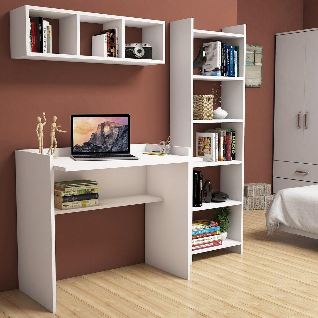 Hanah home Polica 90x80x58cm Bela