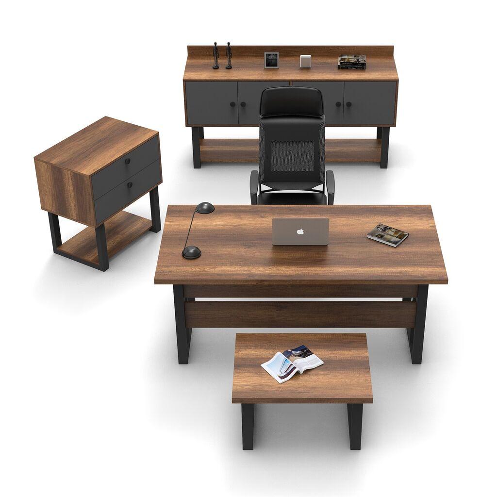 Hanah Home Kancelarijski set Braon-Antracit