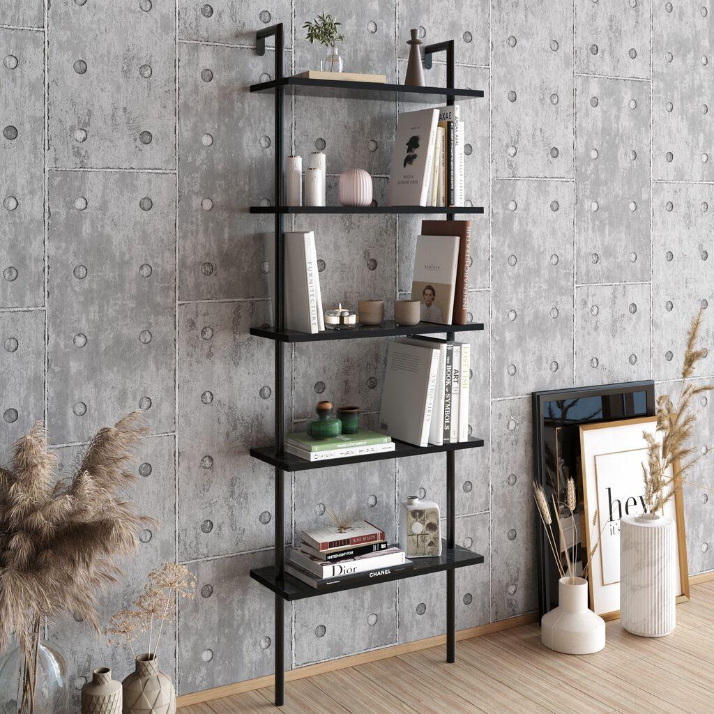 Hanah Home Polica 60​x174x22cm Crna