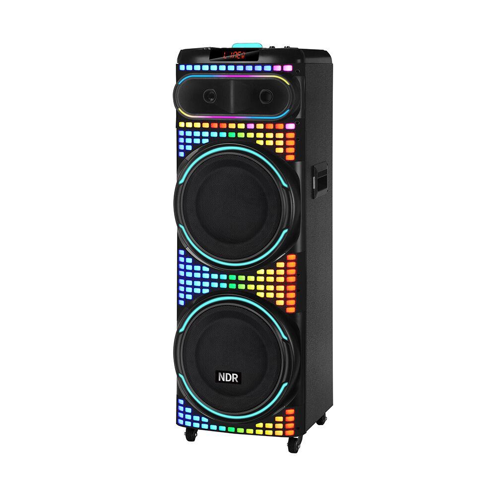 NDR Bluetooth zvučnik NDR-2260, 100W, 2x12", 2 mikrofona, Crni