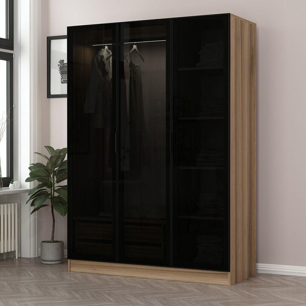 Hanah home Ormar Kale 135x210x52cm Tamnosivi