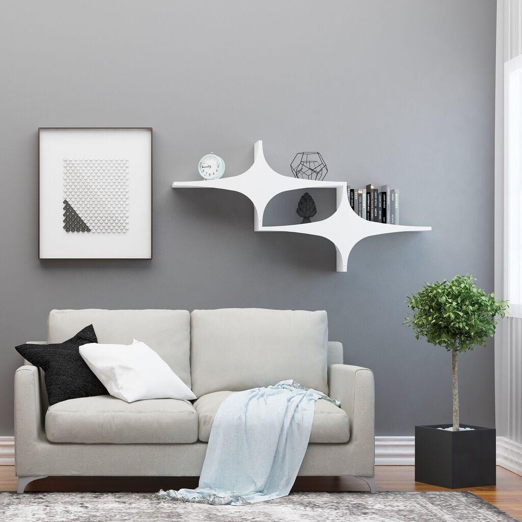 Hanah Home Zidna polica Susen 2, Bela