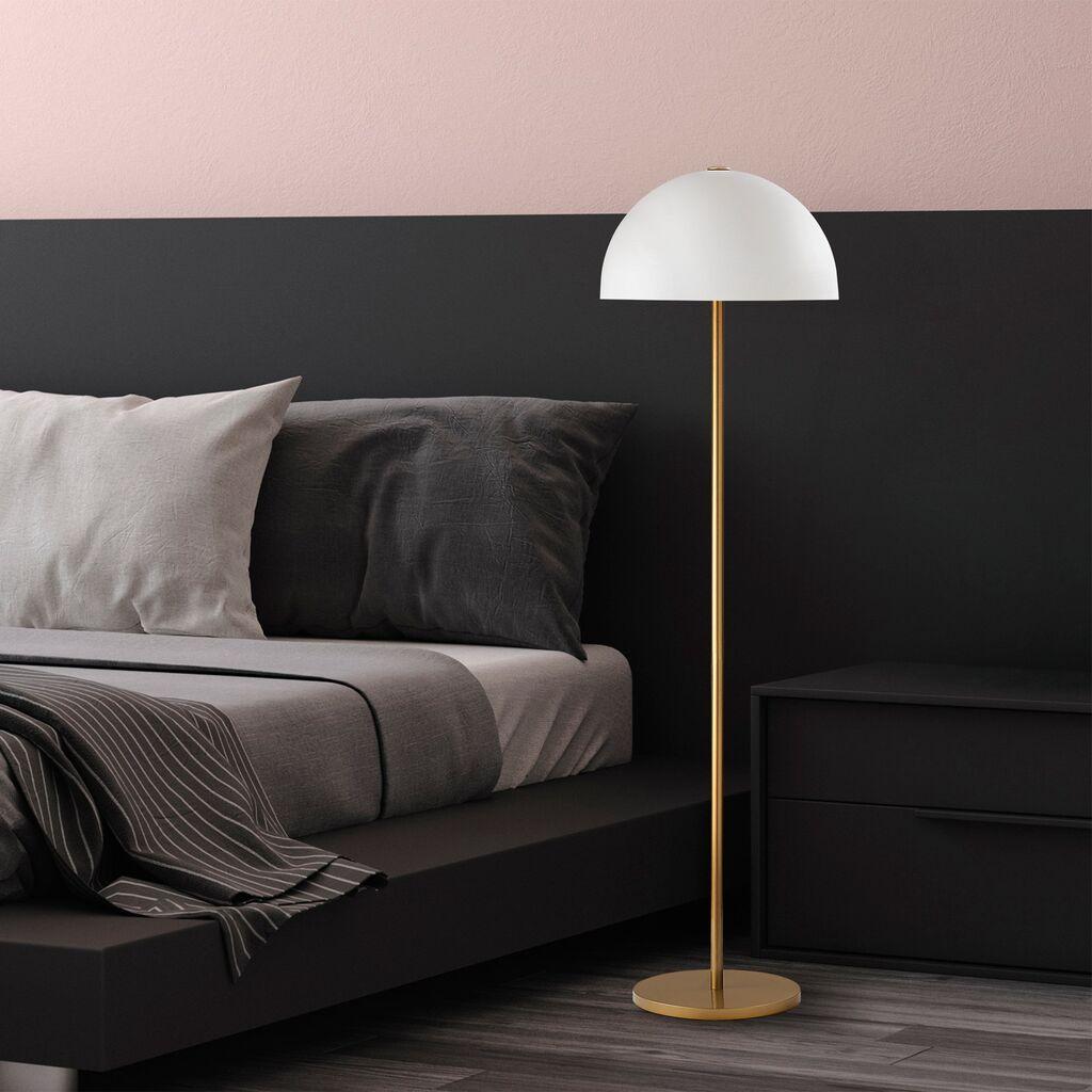 Opviq Podna lampa Mixed-11514, 40 cm, 154 cm, Zlatne boje
