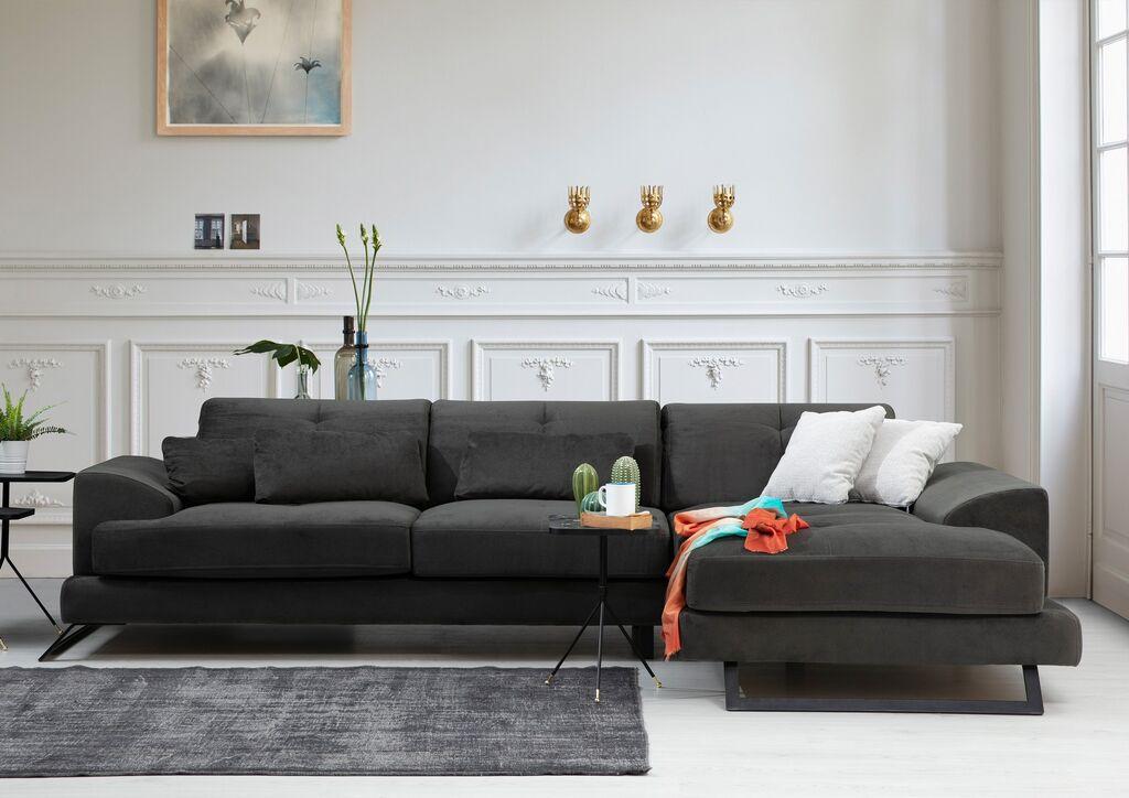 Atelier del Sofa Ugaona garnitura Frido 100x92x308cm Antracit