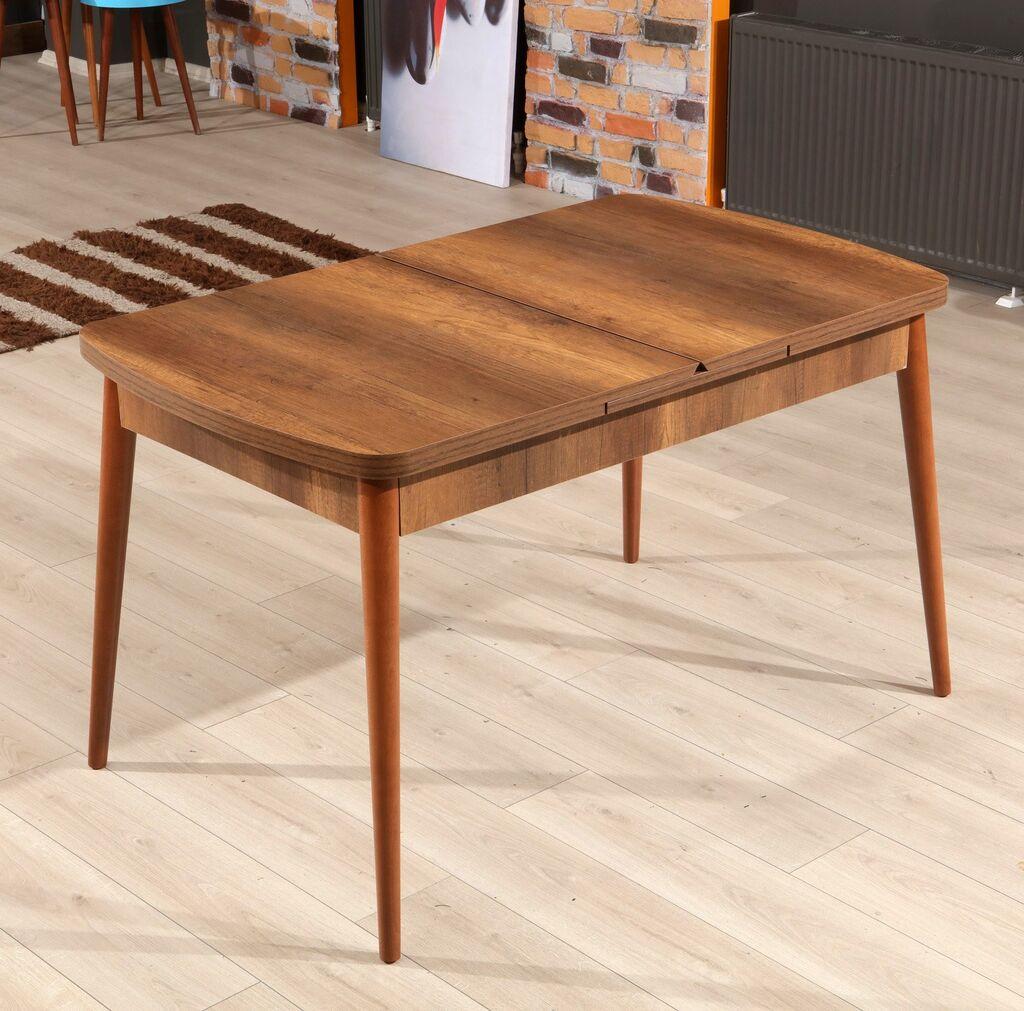 Hanah Home Trpezarijski sto Barok 132x80x78,5cm Orah