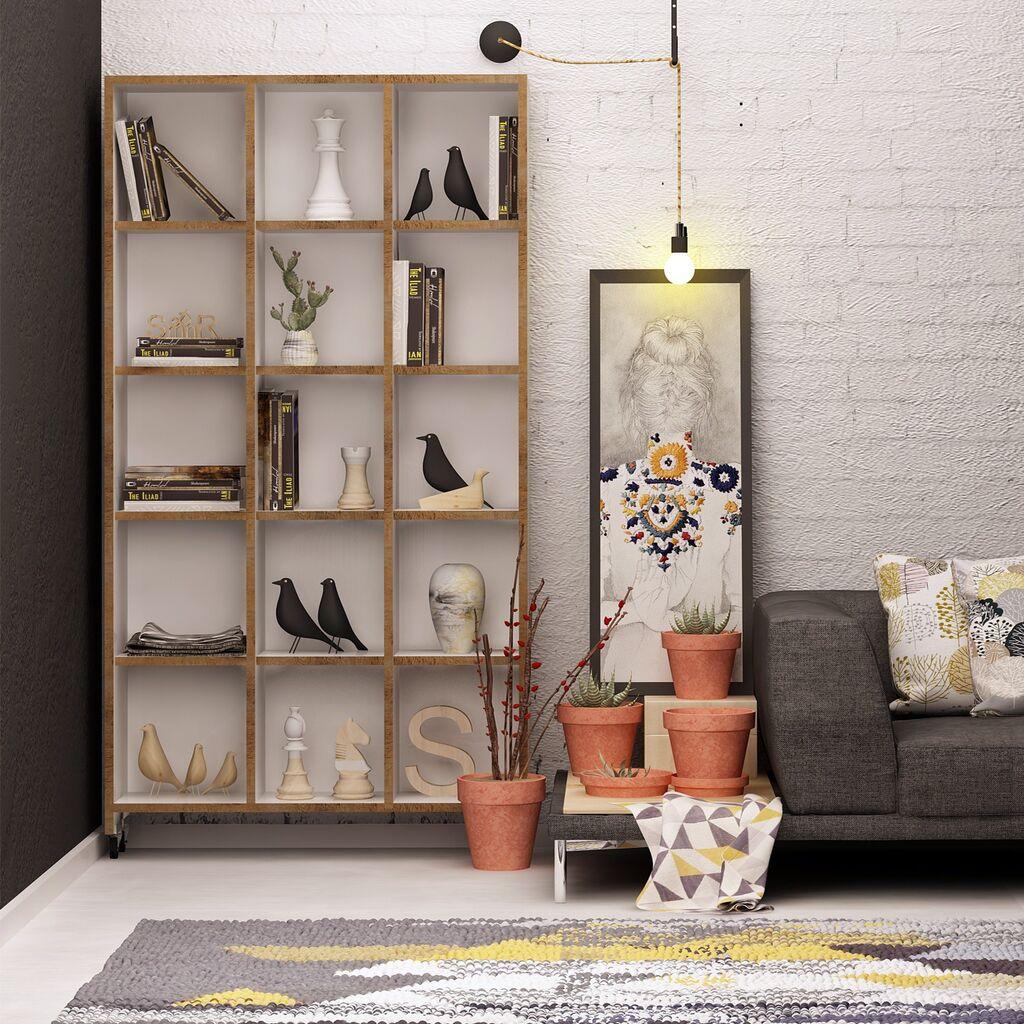 Hanah Home Crotone Polica za knjige 90x165.5x25cm, Bela