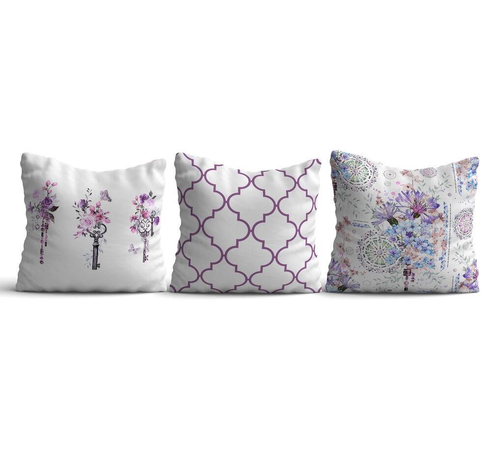 Aberto Design Set 3 jastučnice 43x43cm Šareni