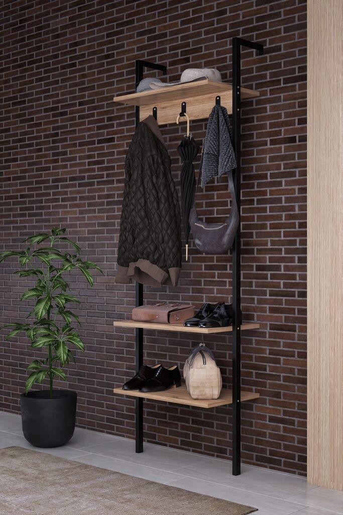 Hanah Home Čiviluk Nina, Braon-crni
