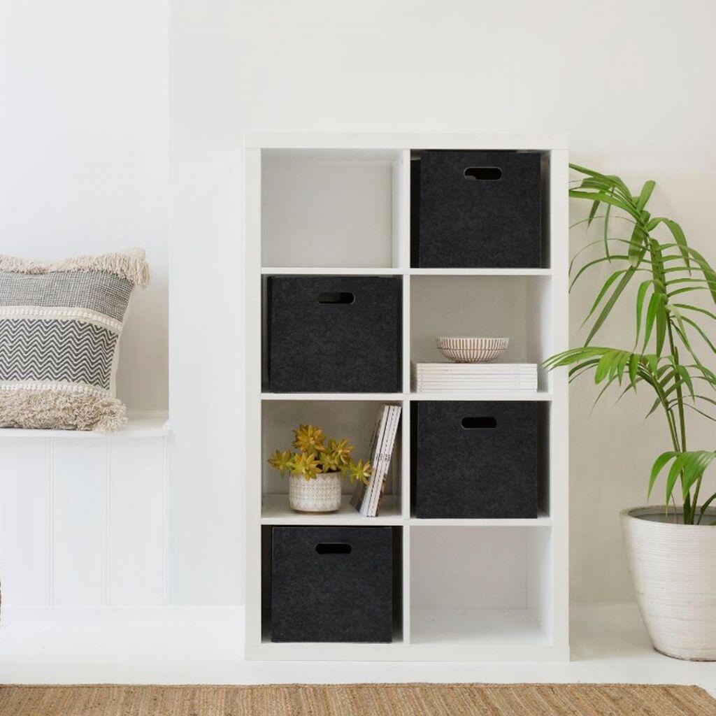 Aberto Design Set kutija za odlaganje stvari HMY-6355, 4 komada, Crni