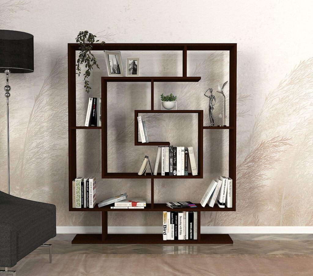 Hanah Home Sarmasik Wenge Polica za knjige 124.8x149.4x22cm, Braon
