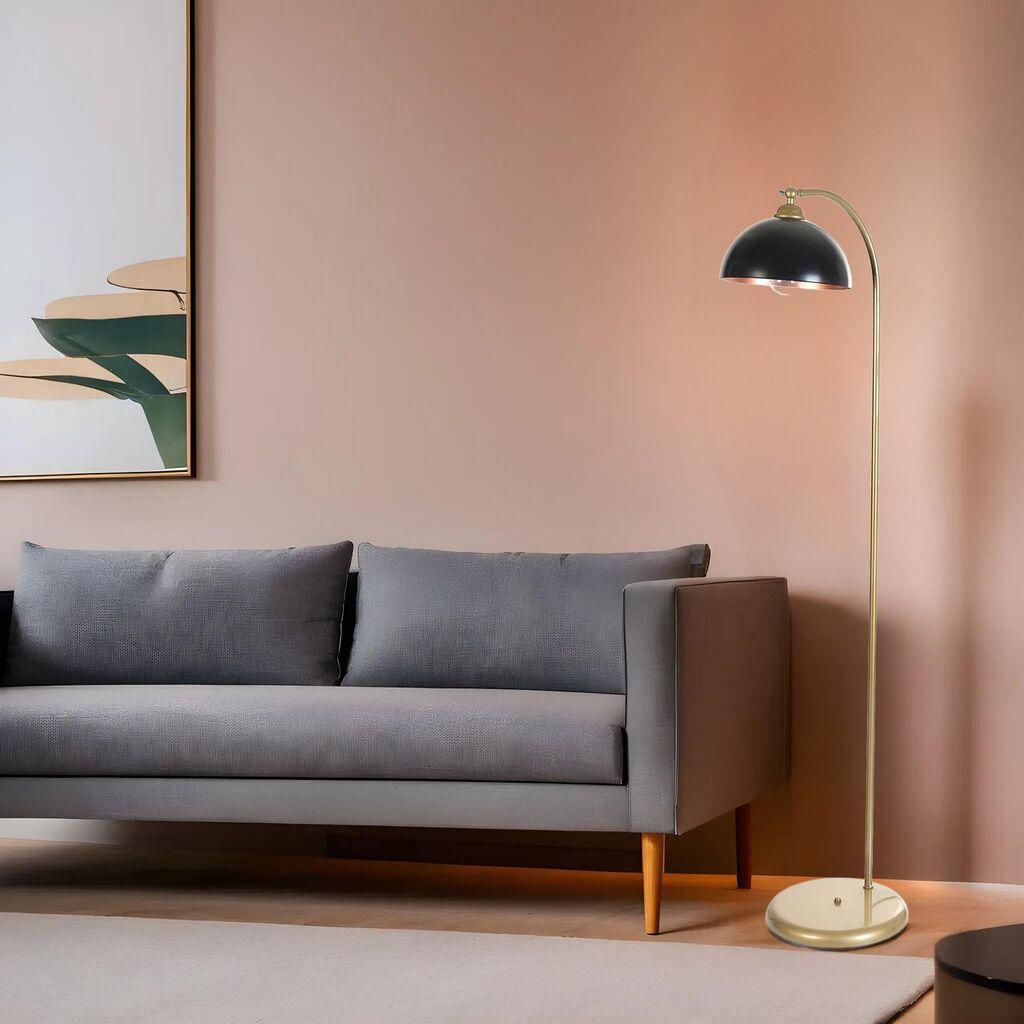 Opviq Podna lampa Azra Retro 3, 154 cm, E27, Zlatne boje