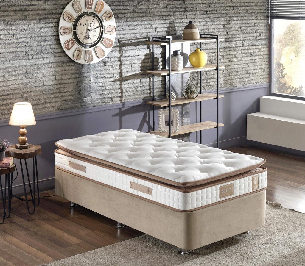 Hanah Home Dušek 90x25x190cm Belo-Braon