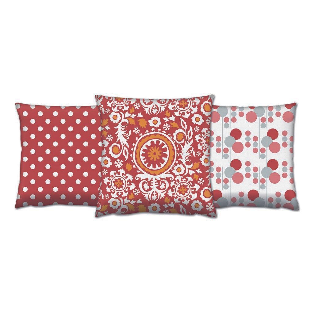 Aberto Design Set 3 jastuka 43x43cm Šareni