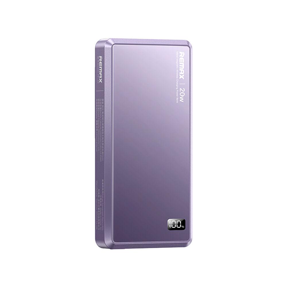 Remax Power Bank MagSafe Aurora FP-36 PD 20W + wireless 15W 5000mAh ljubicasti