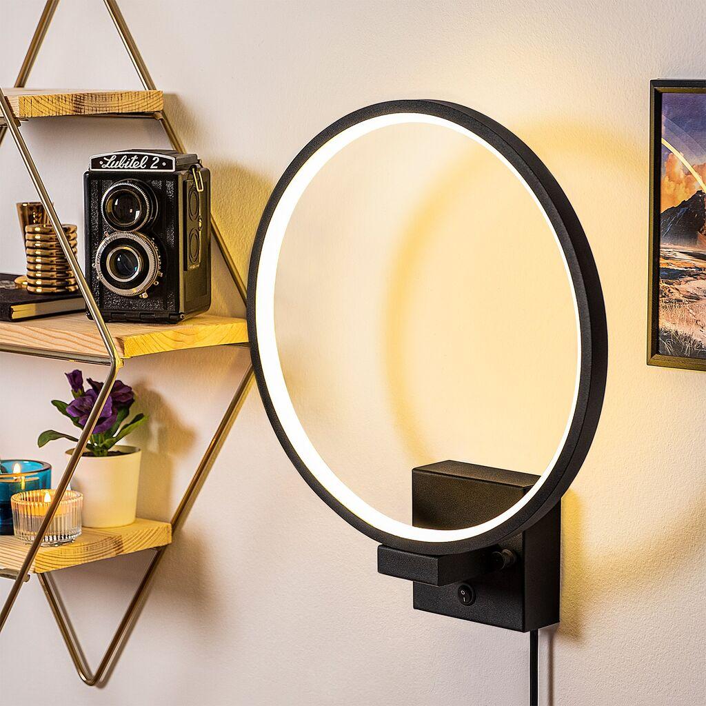 Opviq Halka 13309 Zidna lampa, Crna