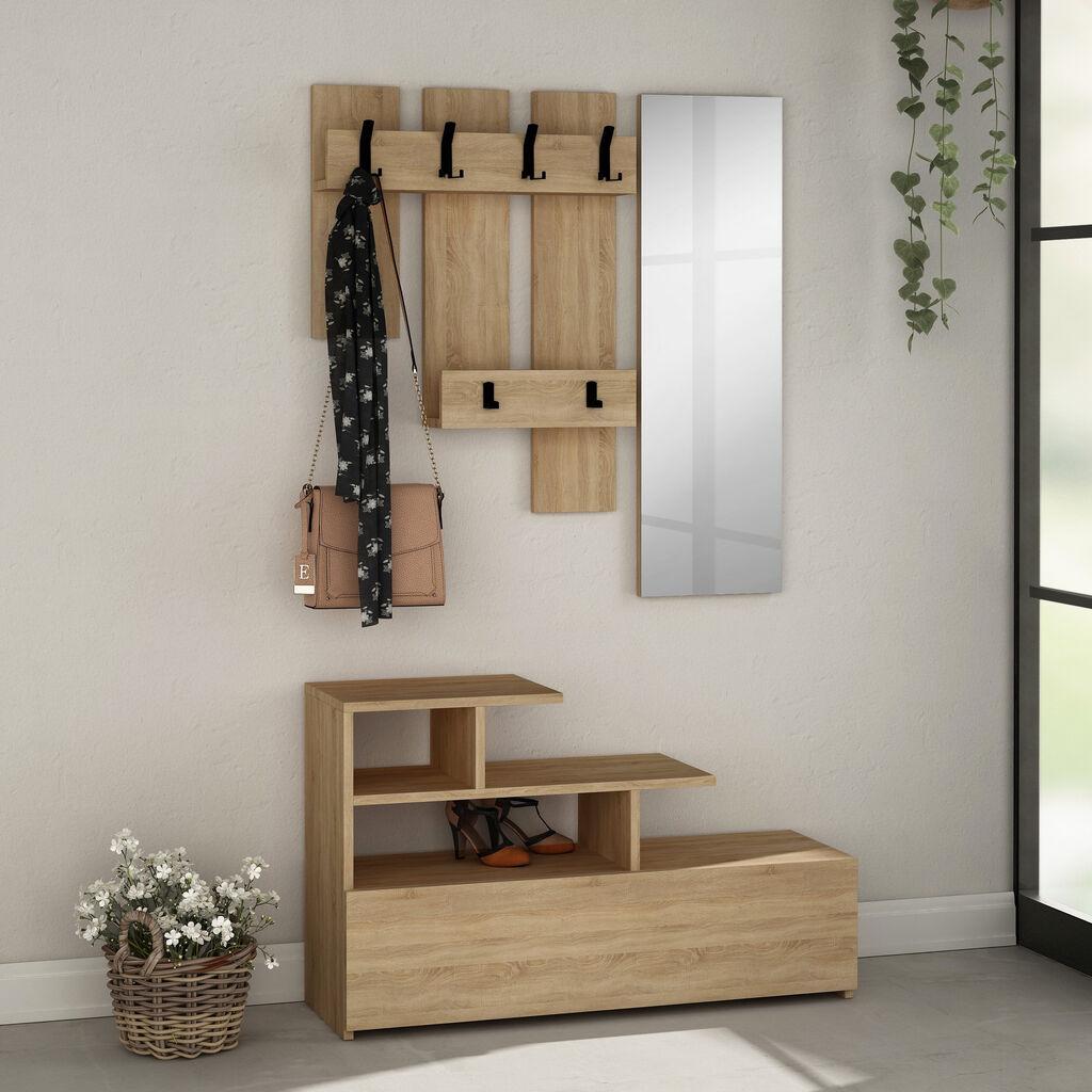 Hanah Home Cipelarnik 100x61x30cm Hrast