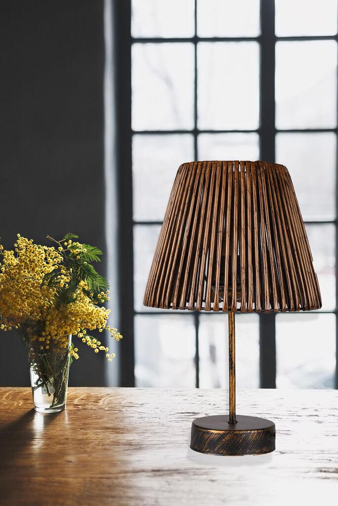 Opviq Stona lampa E27 Max 40W, Crno-Rose Gold