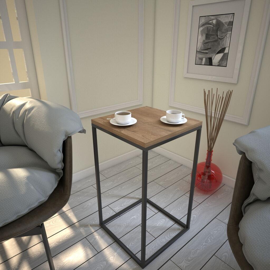 Hanah Home Pomoćni stočić Pure Caucasian, Crno-braon