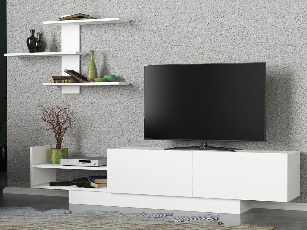 Hanah Home Egemen TV komoda sa policom, Bela