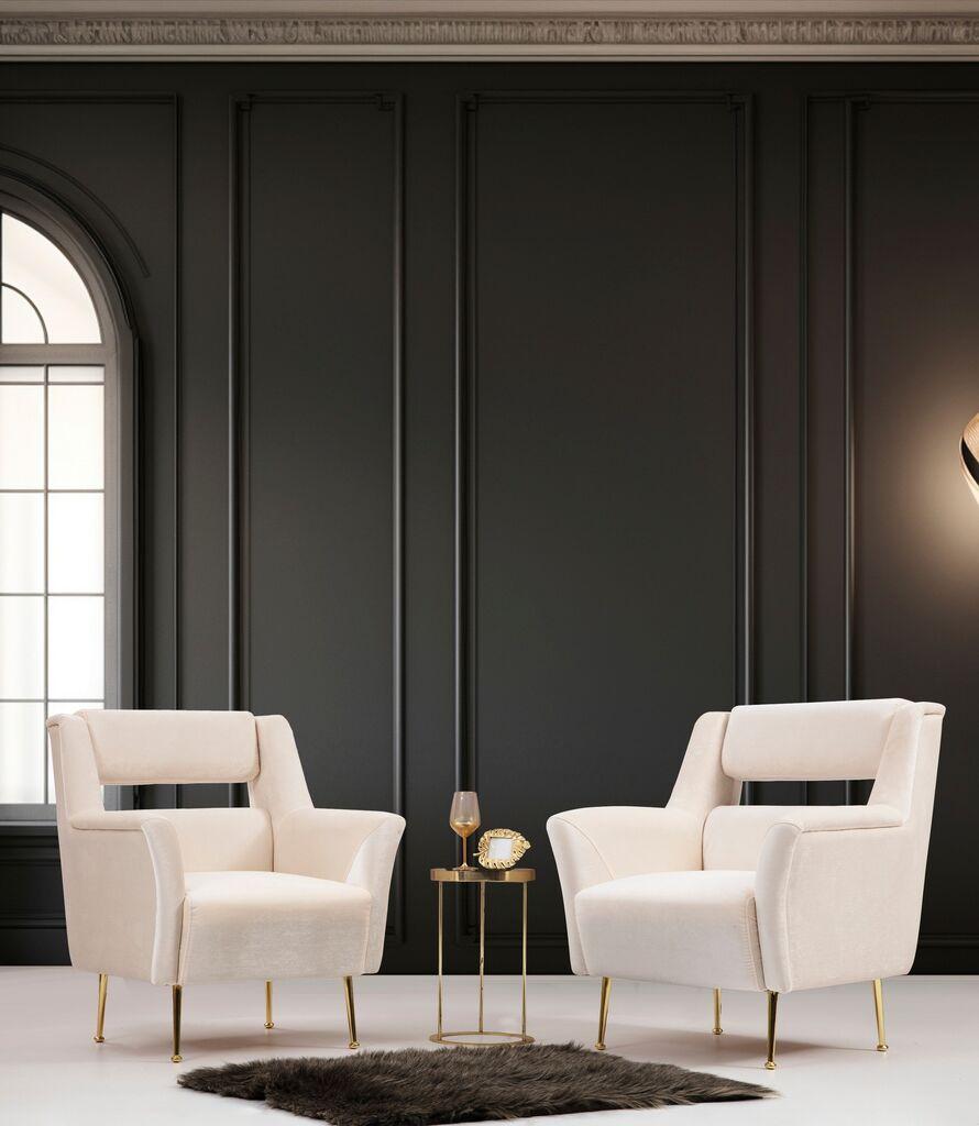 Atelier del Sofa Fotelja Mira 79x93x76cm Krem