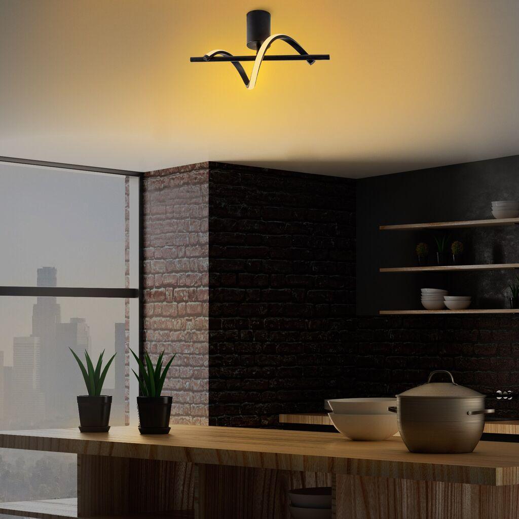 Opviq Luster Metalni, 41x25x16cm, Crni