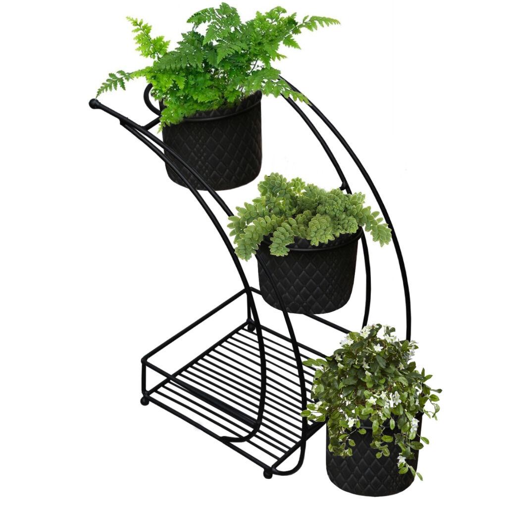 Aberto Design SEH 4567 Stalak za saksije, Crni