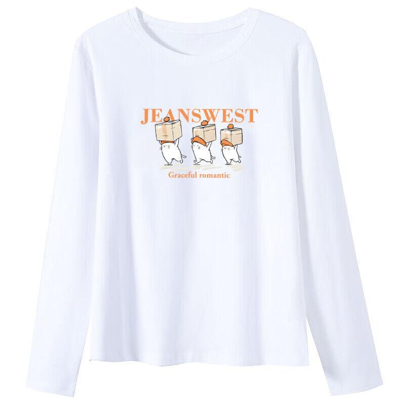 Jeanswest Ženska majica, Dugi rukav, Bela