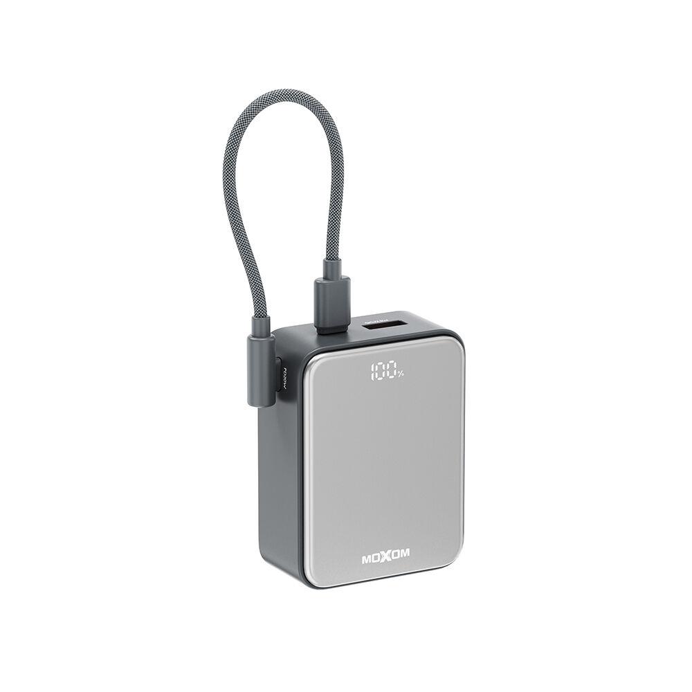 Moxom Power Bank MX‑PB195 Mini Fast 22.5W Type‑C to Lightning 10000mAh, Sivi