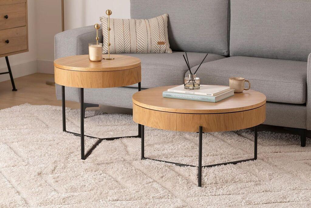 Hanah Home Islo Natural Set 2 stola, Bež